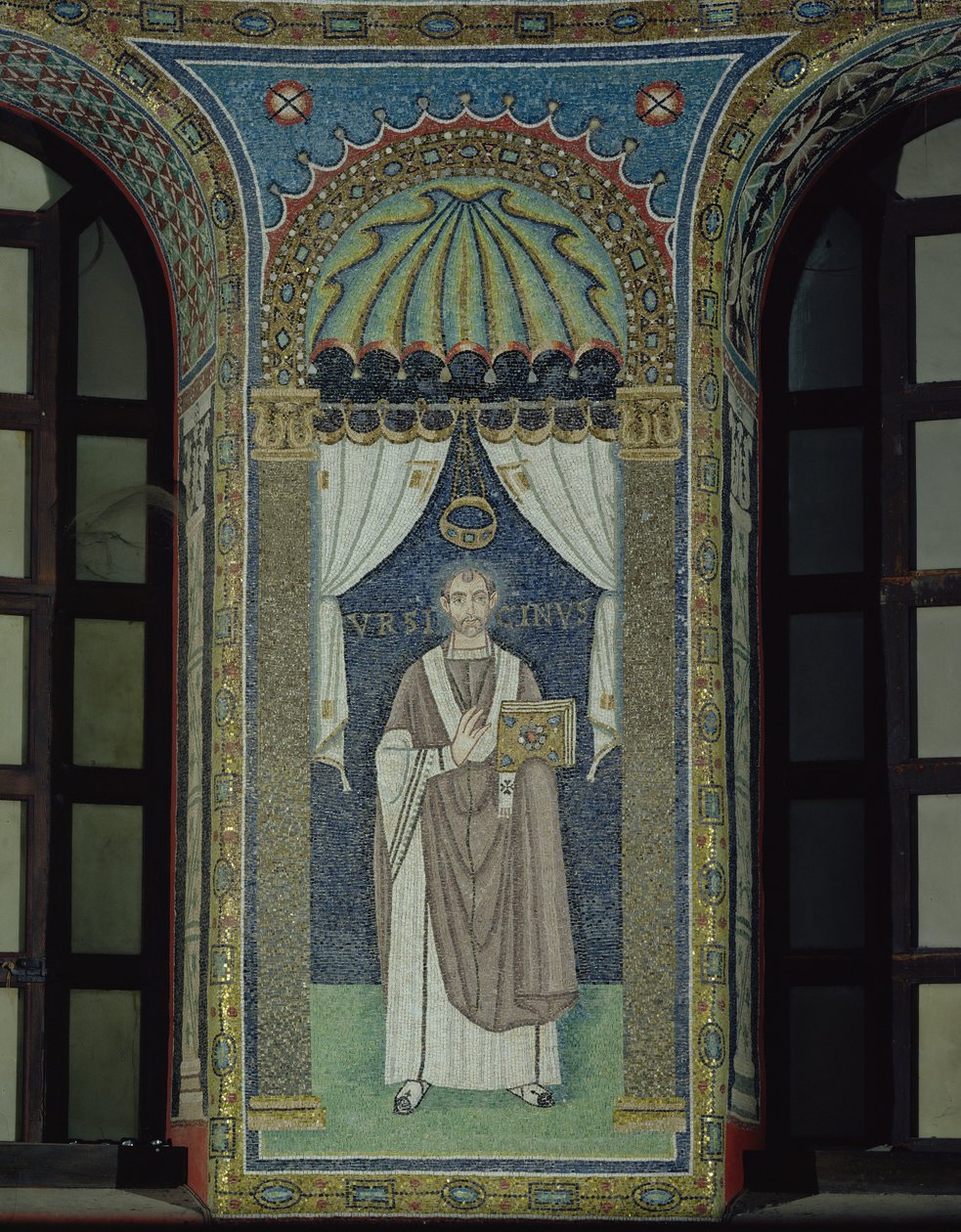 Ursicino, biskup Rawenny (mozaika) autorstwa Byzantine School