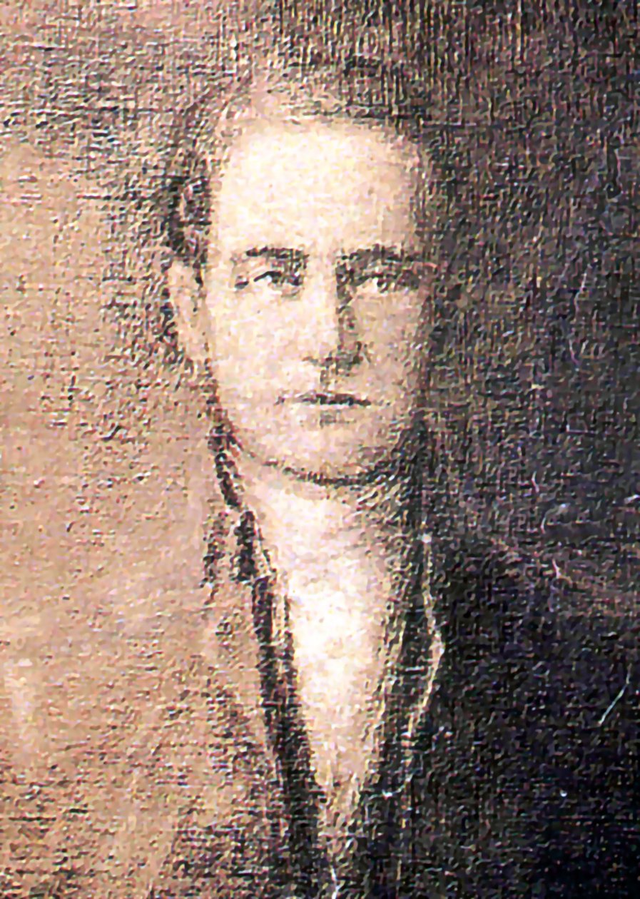 Złożony portret twarzy Johna Hathorna autorstwa C. Brower Darst