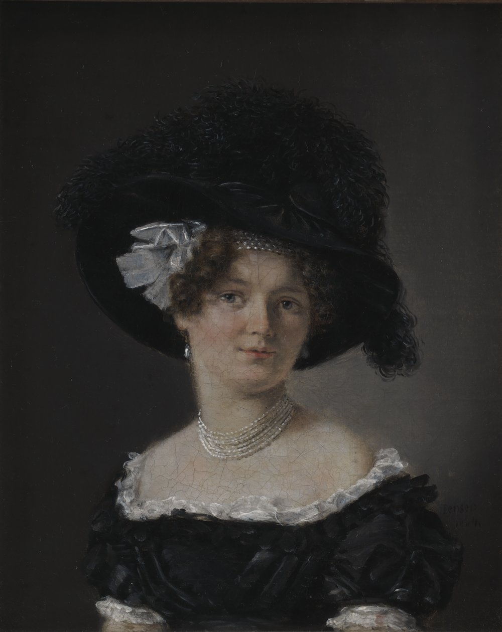 Matylda Theresia von Irgens-Bergh, z domu Holsten, żona Mathiasa Friisa von Irgens-Bergh autorstwa C.A. Jensen