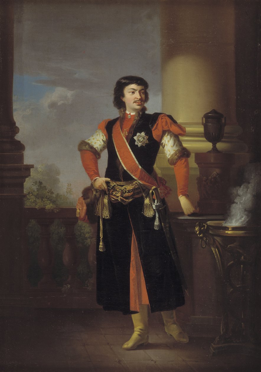 Portret hrabiego Rzewuskiego, ambasadora RP w Danii autorstwa C.A. Lorentzen