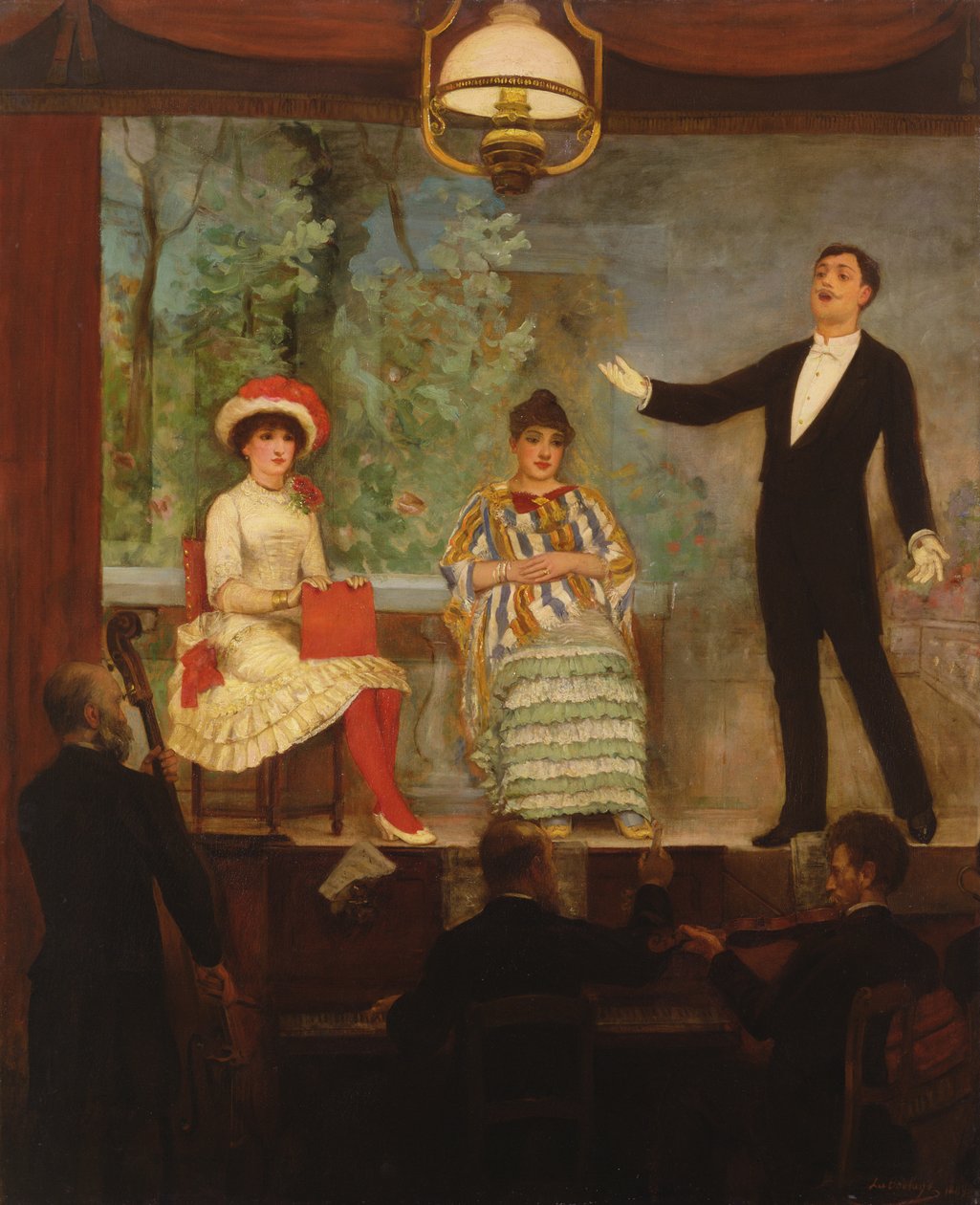 Pieśń kawiarniana, 1889 autorstwa C.A. Paul de la Boulaye