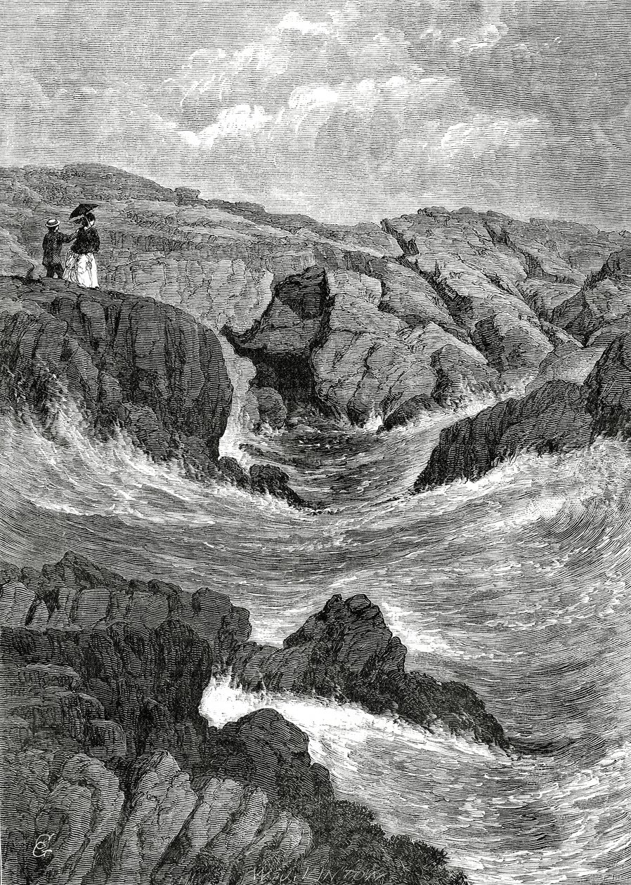 Jaskinia Tryskająca, Newport, Rhode Island, USA, 4 maja 1872 r. autorstwa C.G. Griswold