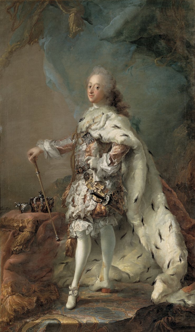 Portret Fryderyka V w szacie namaszczenia autorstwa C.G. Pilo