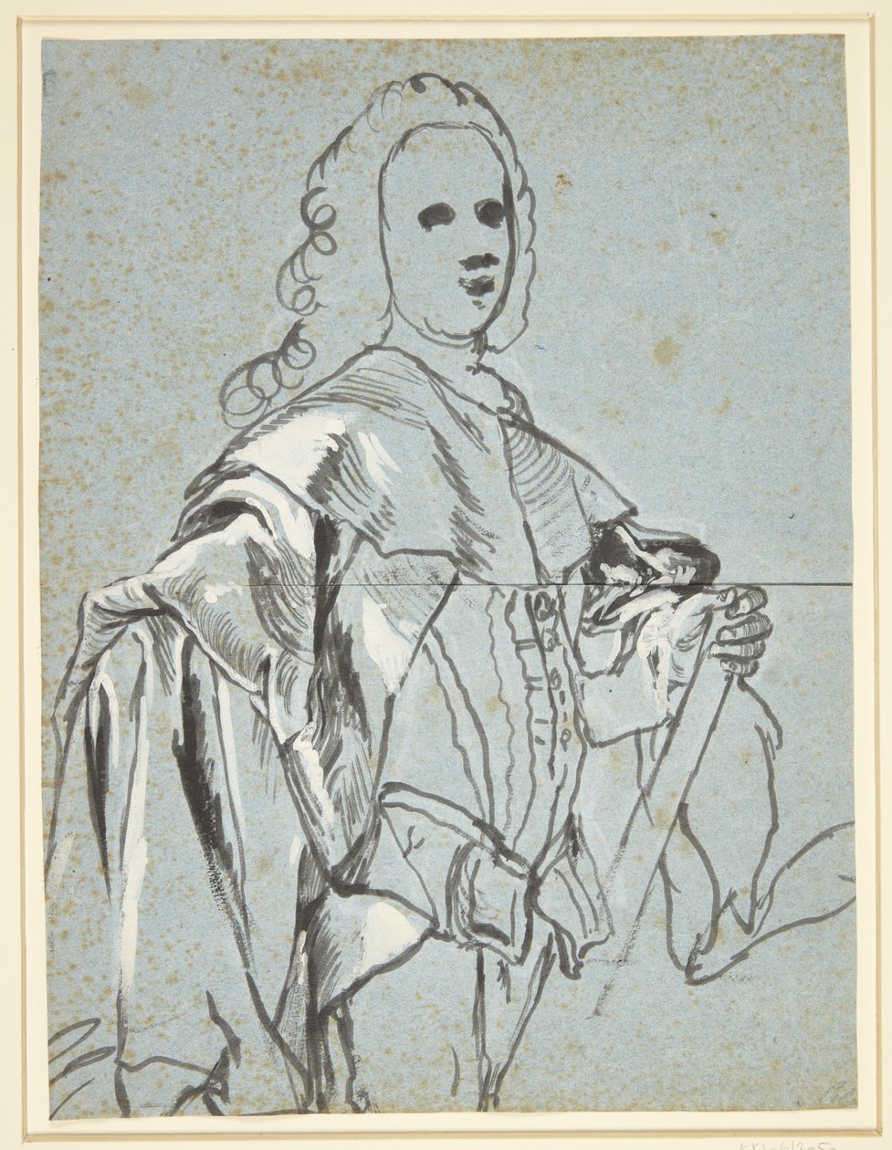 Studium do portretu, prawdopodobnie autorstwa A.G. Moltke autorstwa C.G. Pilo