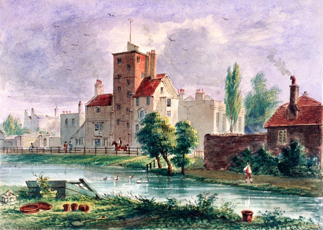 Canonbury House, Islington, Londyn, 1835 autorstwa CH Matthews
