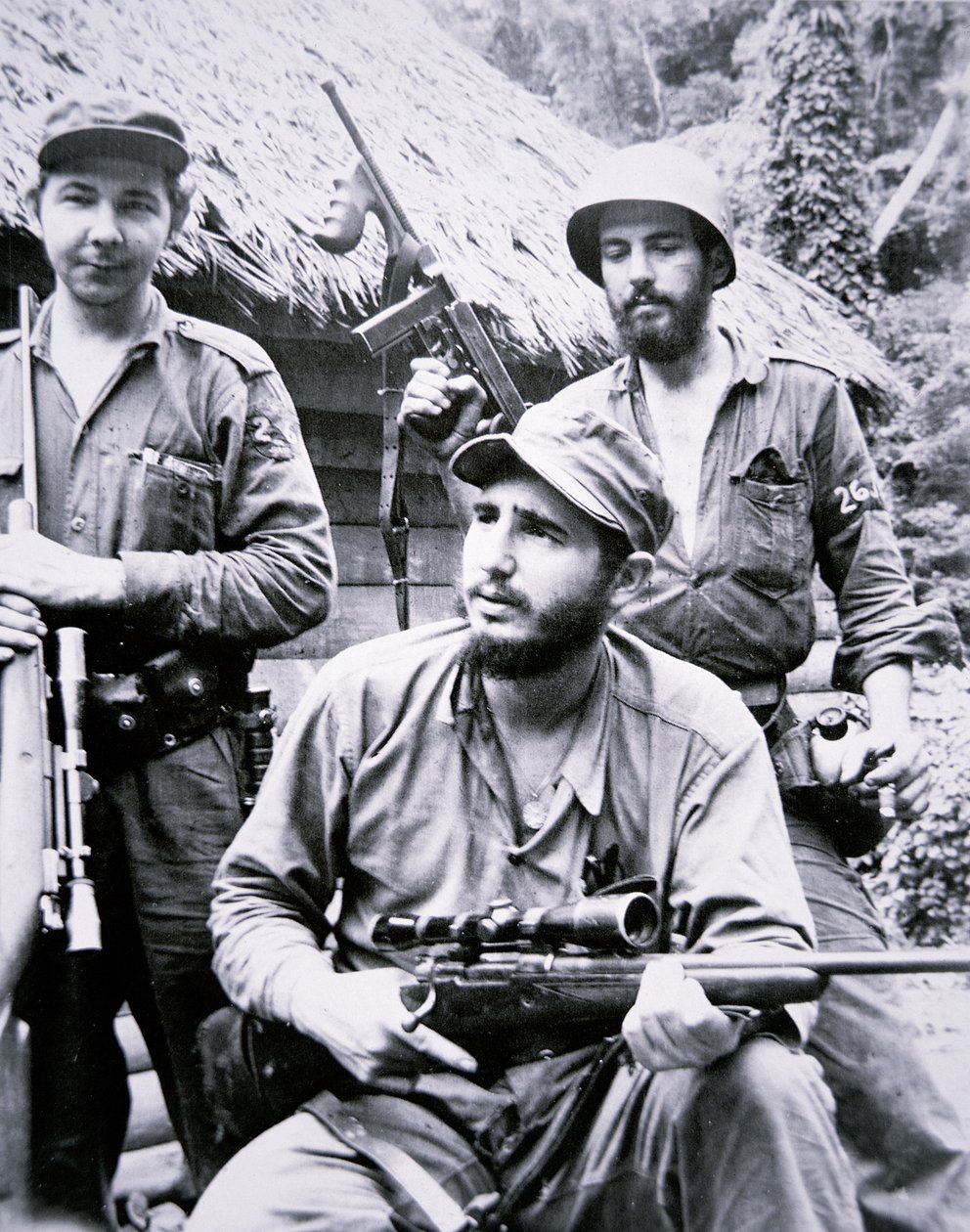 Fidel Castro w górach Sierra Maestra autorstwa J.B. and Brown J. Rowbotham
