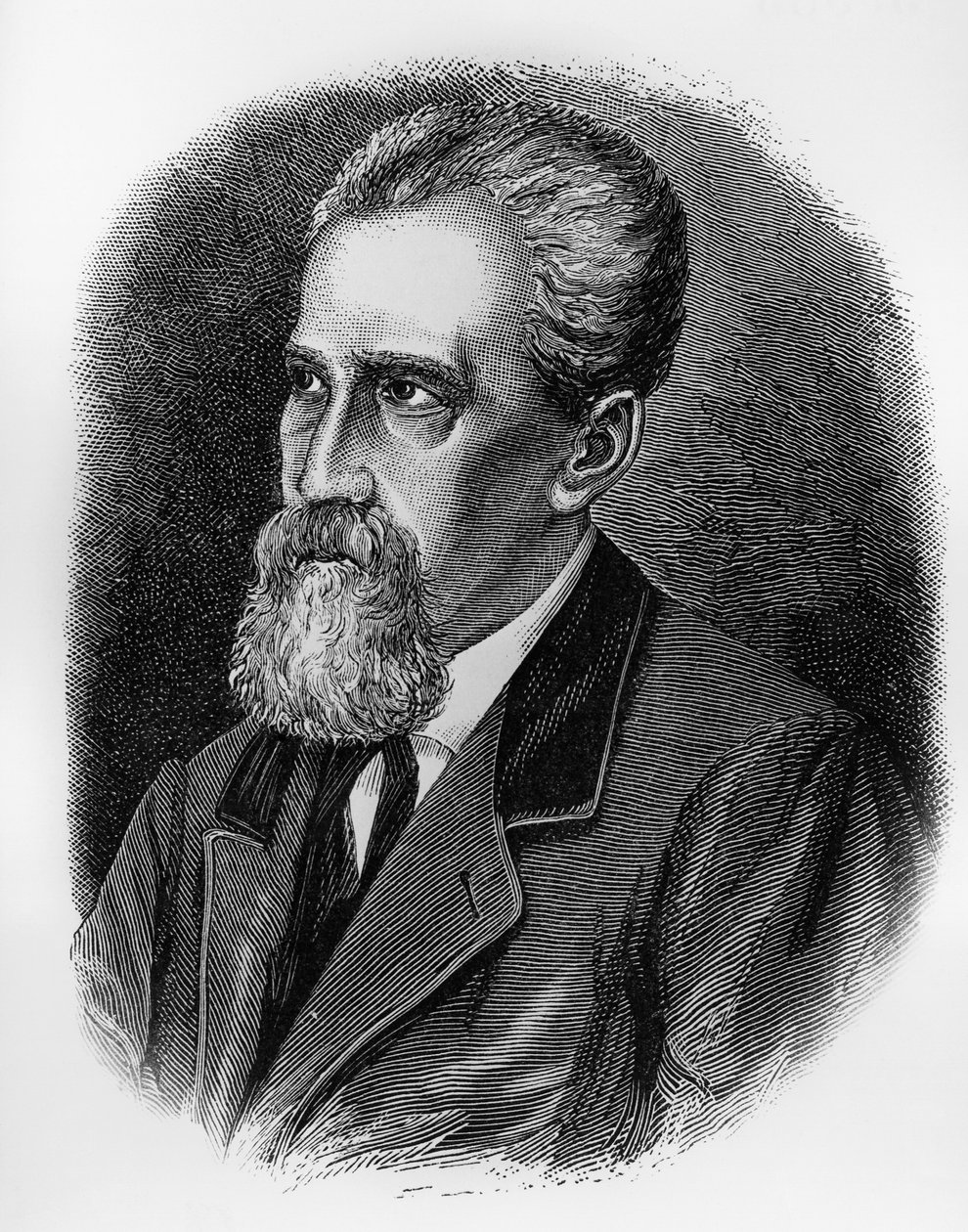 Portret Giuseppe Sirtori (1813-1874), włoskiego żołnierza, generała, patrioty i polityka, grawer autorstwa J.B. and Brown J. Rowbotham