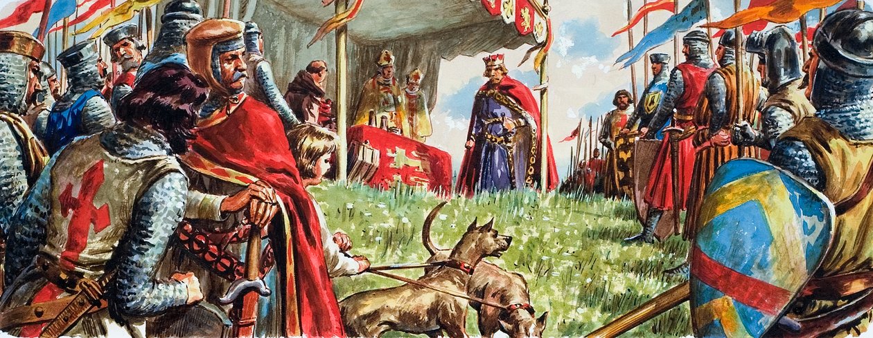 Podpisanie Magna Carta autorstwa C.L. Doughty