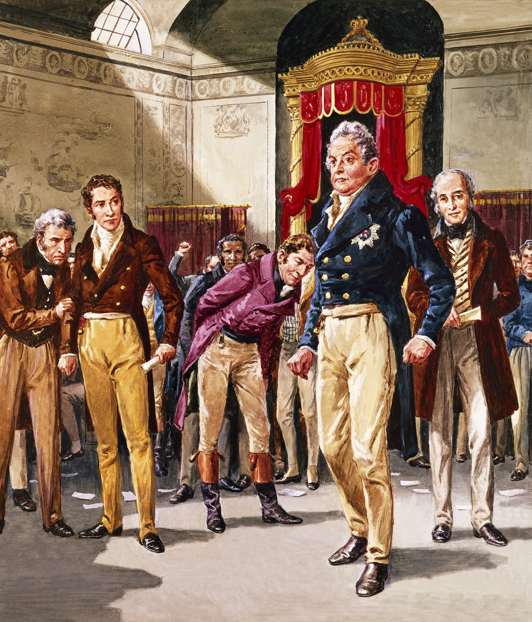 Wilhelm IV (1765-1837) Triumf reformatorów (gwasz na papierze) autorstwa C.L. Doughty