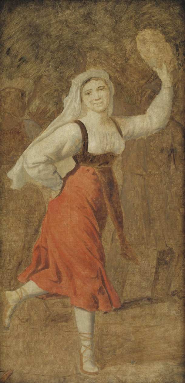 Tańcząca włoska dziewczyna autorstwa Christoffer Wilhelm Eckersberg