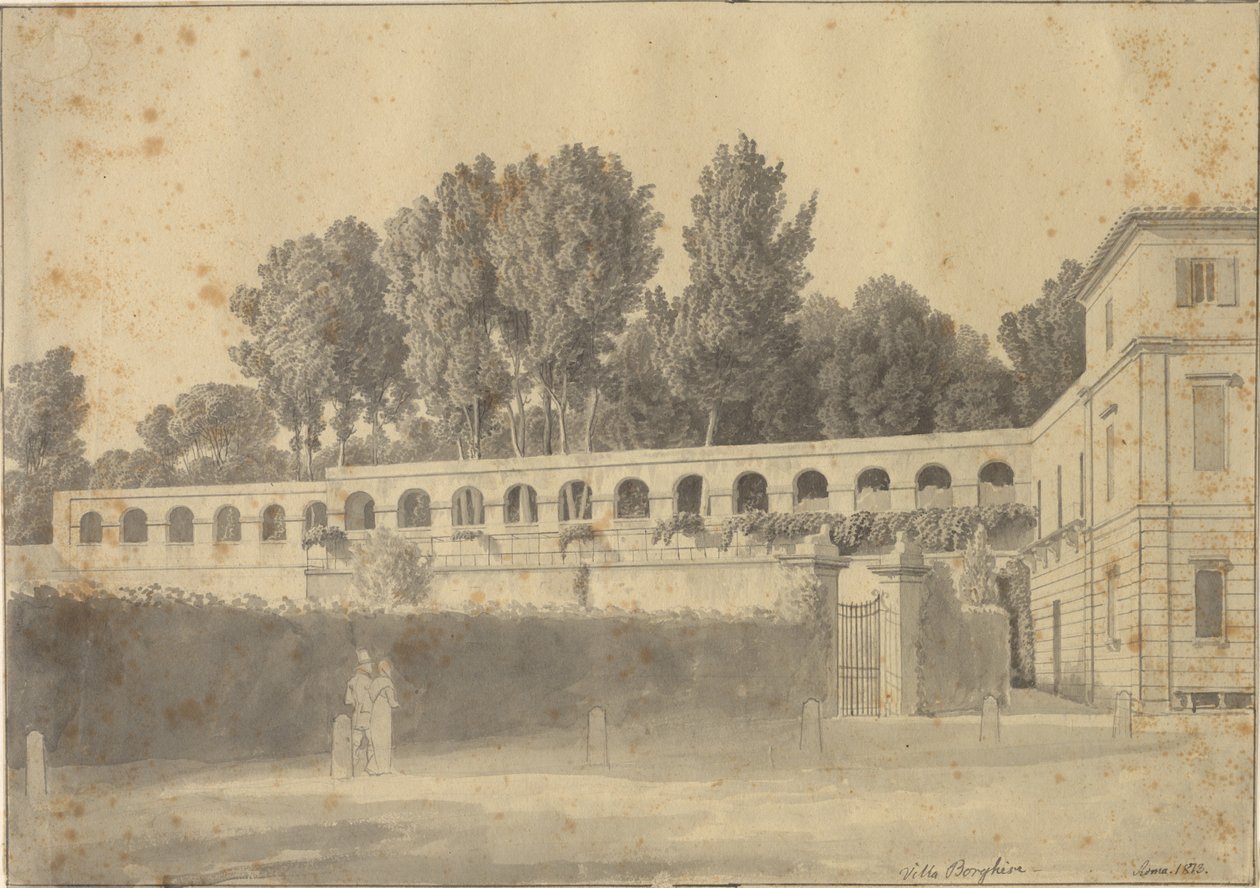 Casino del Muro Torto i Villa Borgheses mają, Rom autorstwa Christoffer Wilhelm Eckersberg