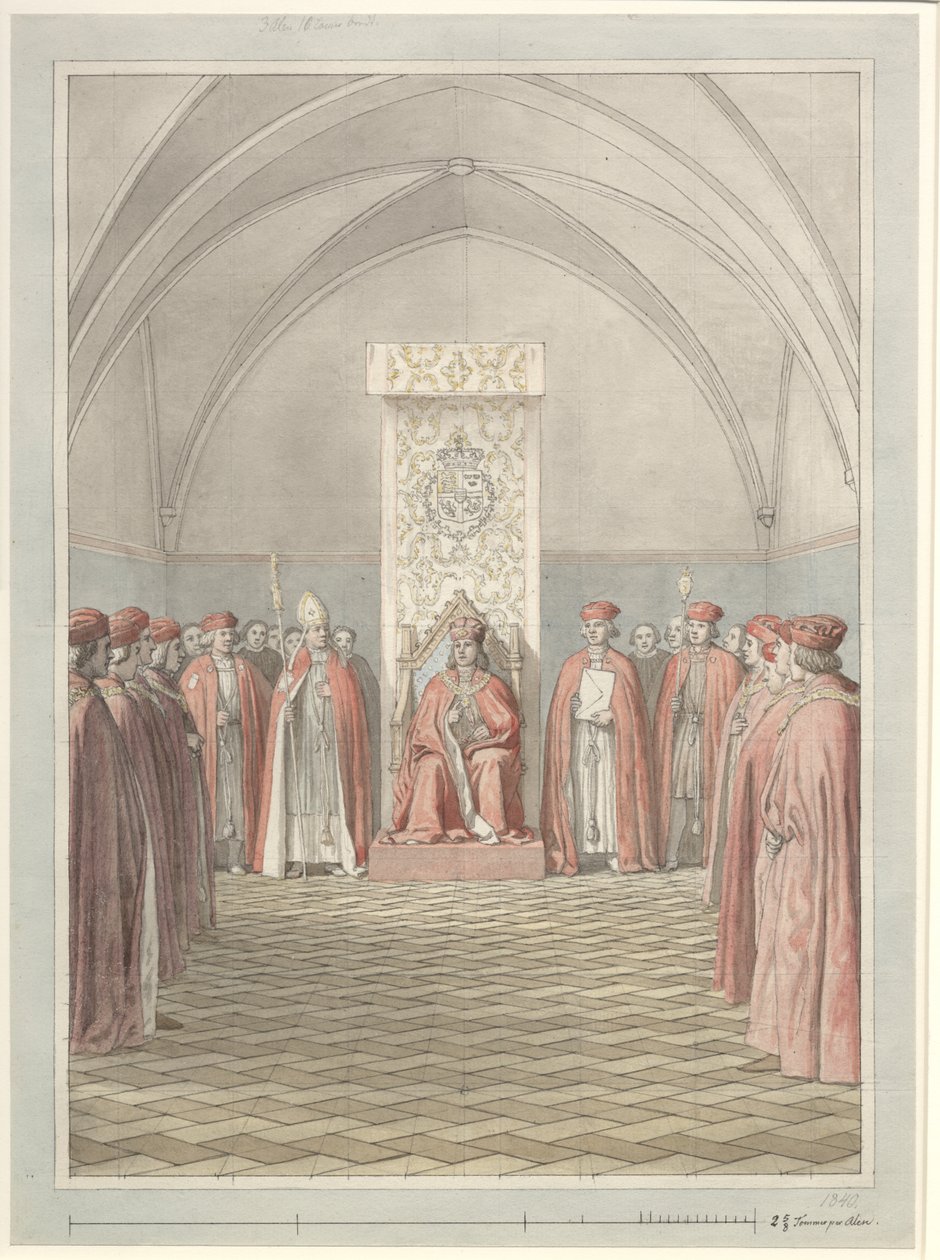 Fundacja Orderu Słonia autorstwa Christoffer Wilhelm Eckersberg