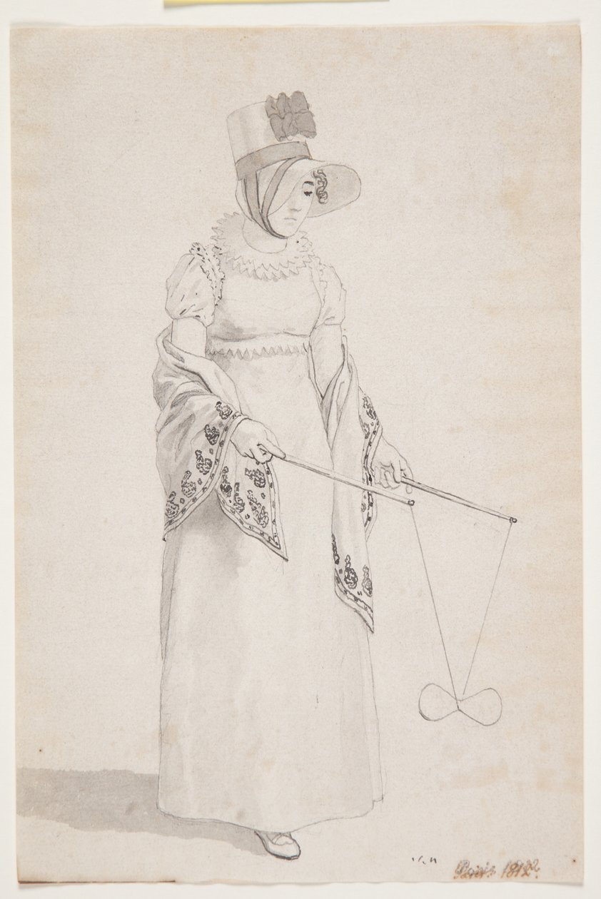 Studium wstępne do „Widok z zamku Meudon pod Paryżem” autorstwa Christoffer Wilhelm Eckersberg