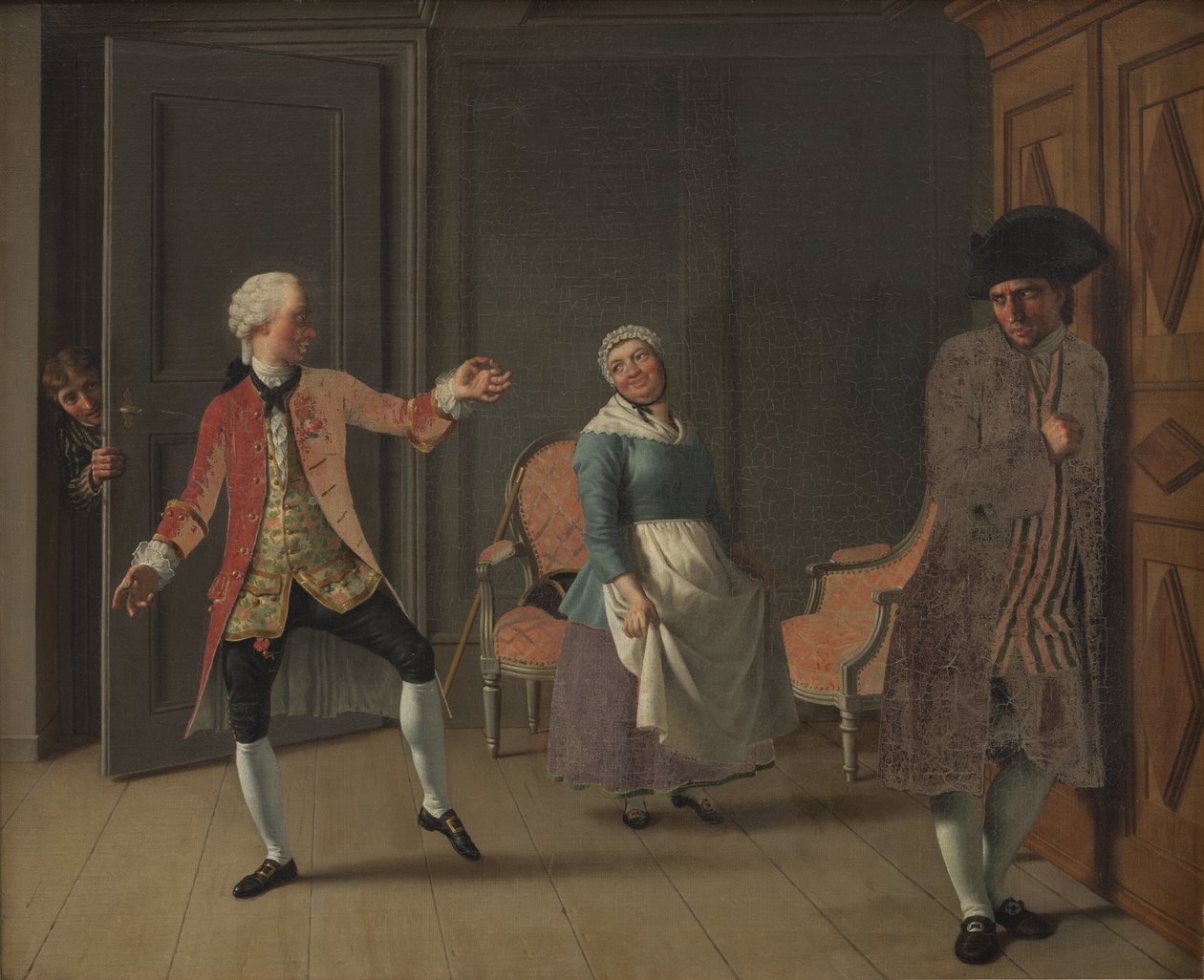 Z „Jean de France” Ludviga Holberga, akt 1, scena 6 autorstwa Christoffer Wilhelm Eckersberg
