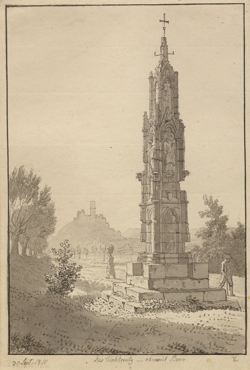 Hochkreuz koło Bonn autorstwa Christoffer Wilhelm Eckersberg