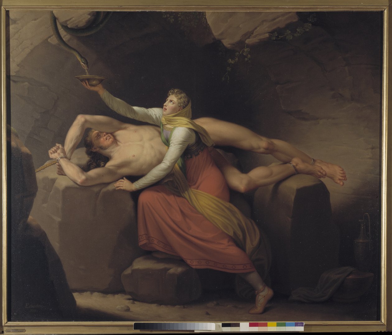 Loki i Sigyn autorstwa Christoffer Wilhelm Eckersberg