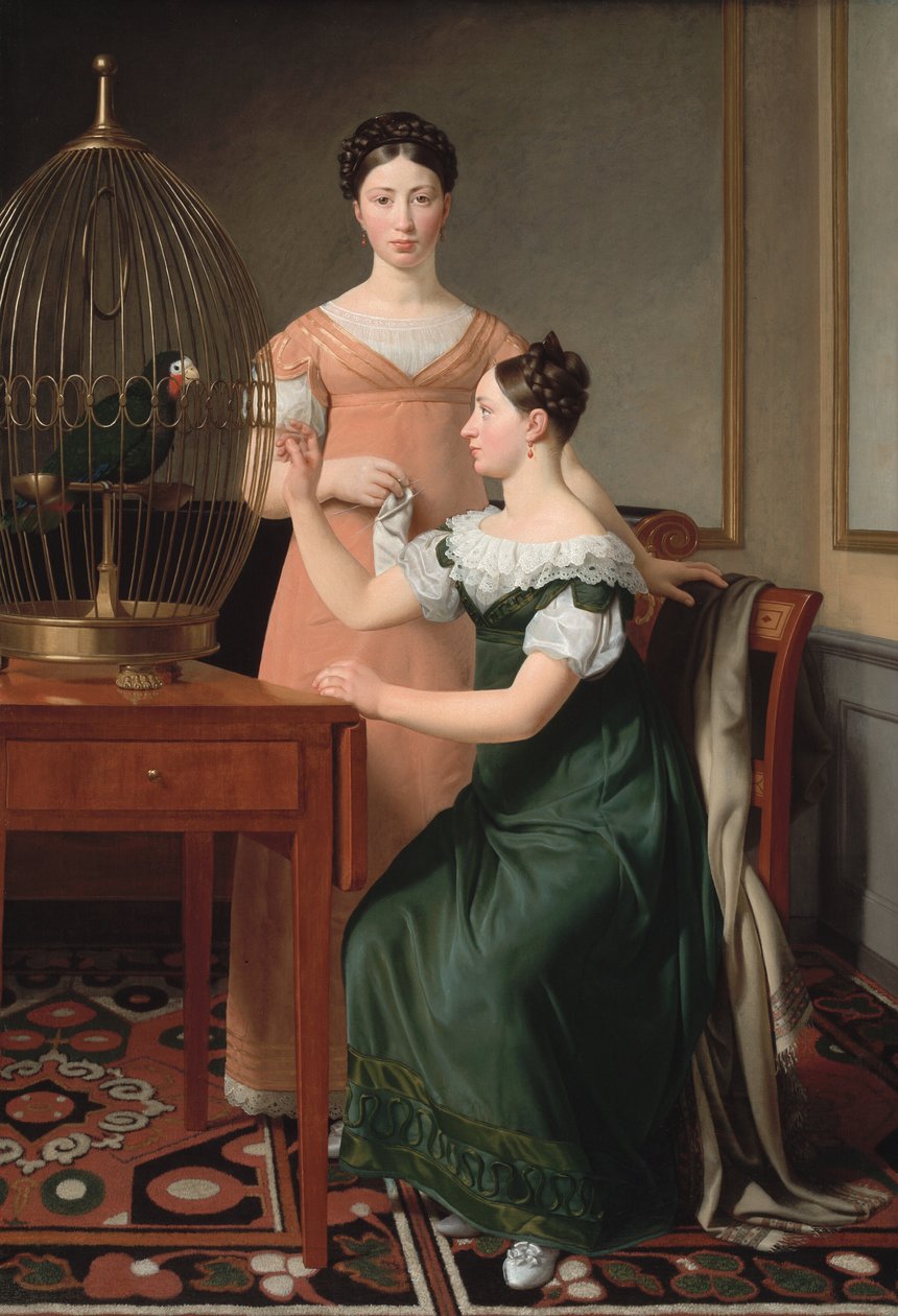 Starsze córki Mendla Levina Nathansona, Bella i Hanna autorstwa Christoffer Wilhelm Eckersberg