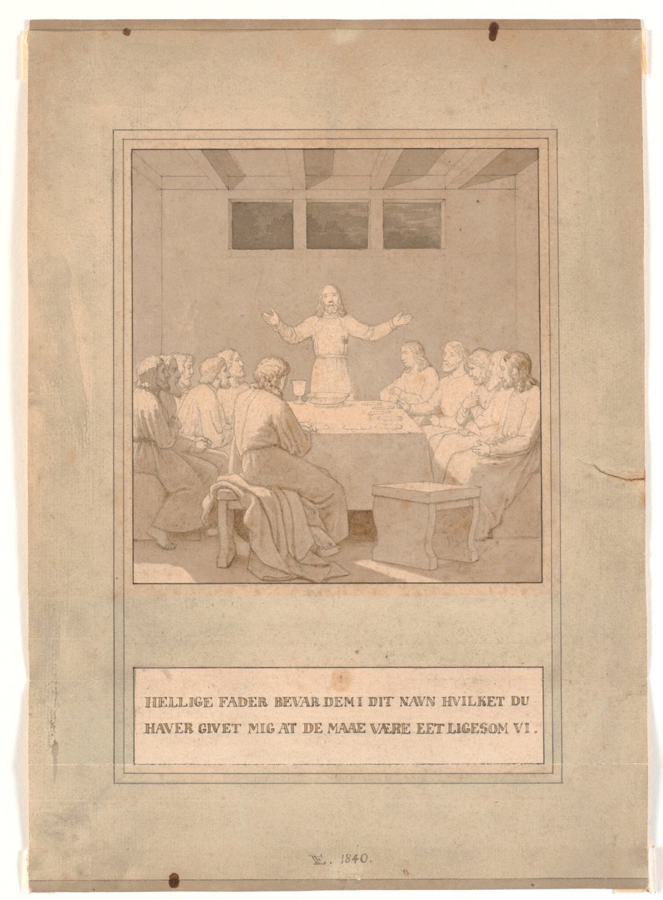 Wieczerza autorstwa Christoffer Wilhelm Eckersberg