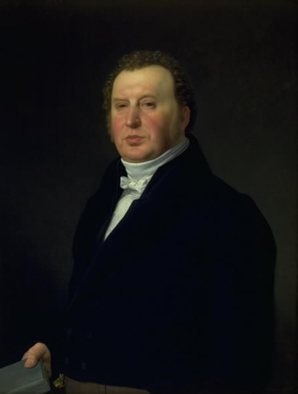 Chirurg policyjny Johan Frederik Rost. Lekarz rodzinny i przyjaciel artysty autorstwa Christoffer Wilhelm Eckersberg