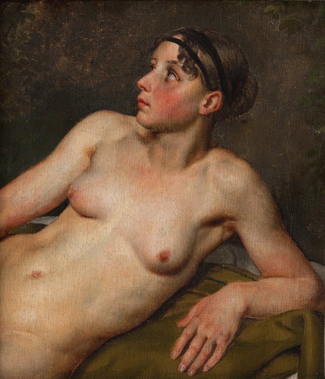 Półleżąca nagość kobieca autorstwa Christoffer Wilhelm Eckersberg