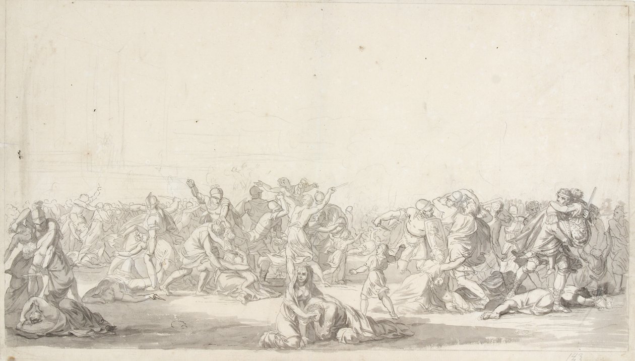 Sabinerindernes Rov autorstwa Christoffer Wilhelm Eckersberg