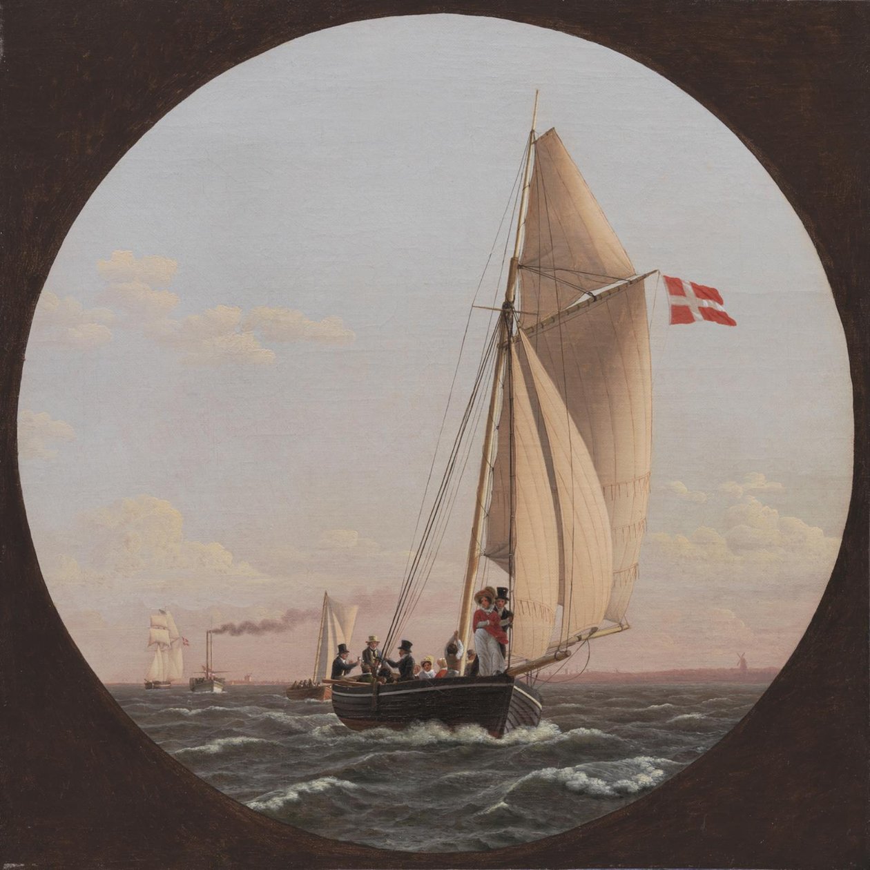 Rejs z Kopenhagi do Charlottenlund autorstwa Christoffer Wilhelm Eckersberg