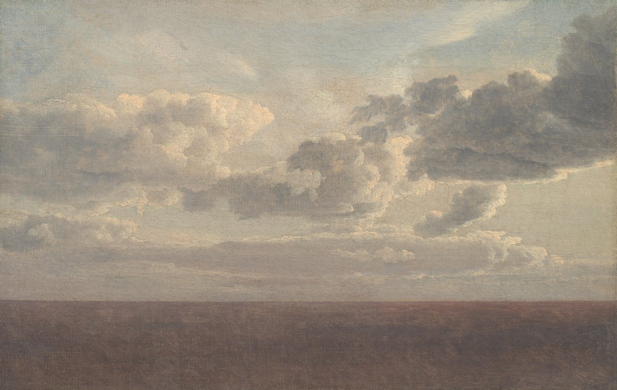 Studium chmur nad morzem autorstwa Christoffer Wilhelm Eckersberg
