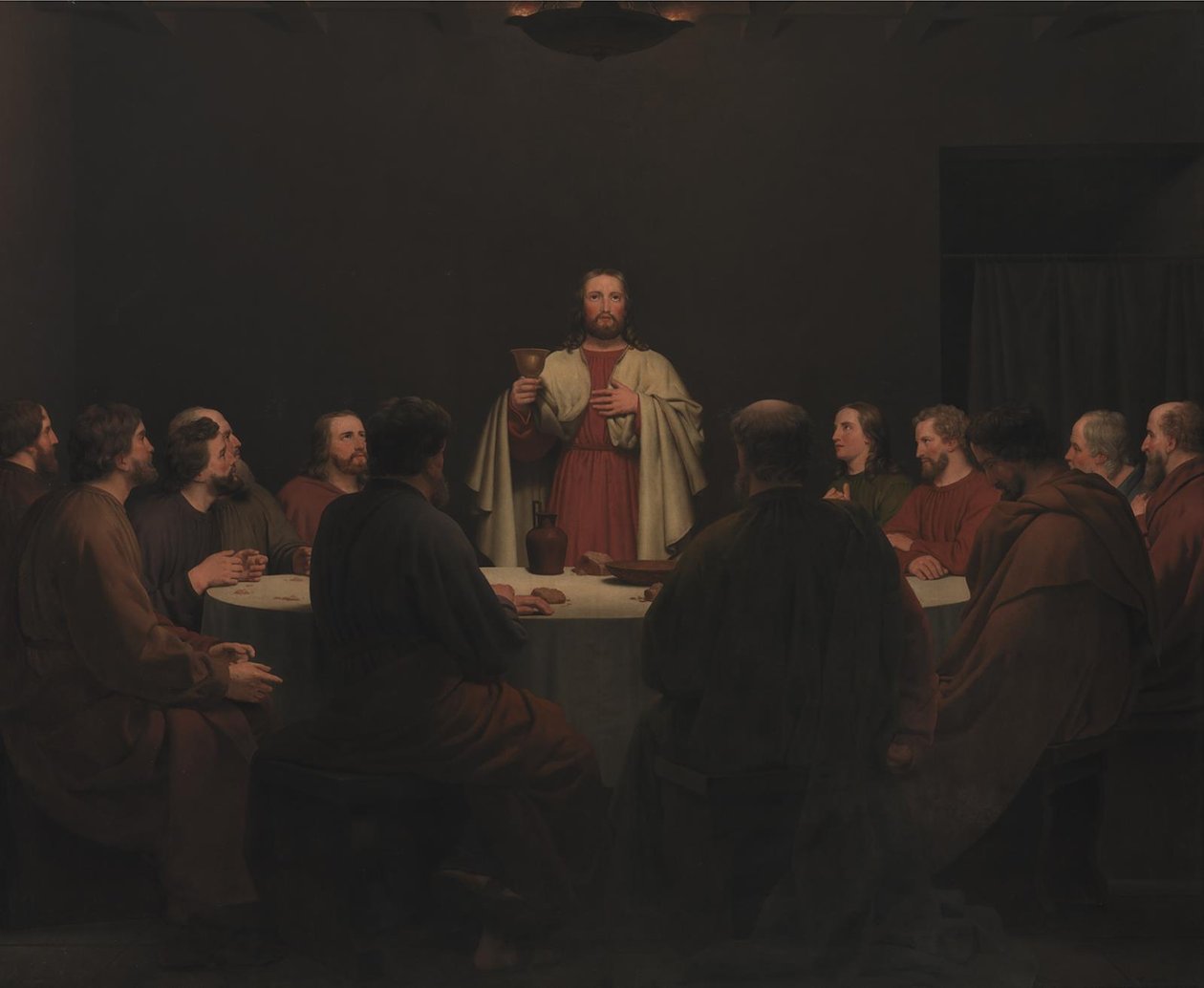 Ostatnia Wieczerza. Ołtarz autorstwa Christoffer Wilhelm Eckersberg