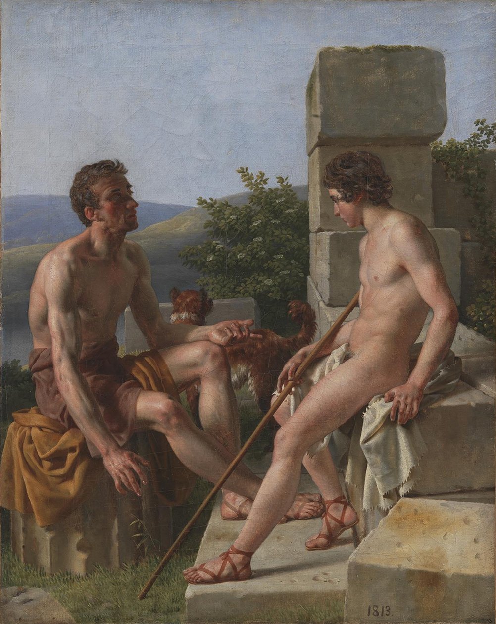 Dwóch Pasterzy autorstwa Christoffer Wilhelm Eckersberg