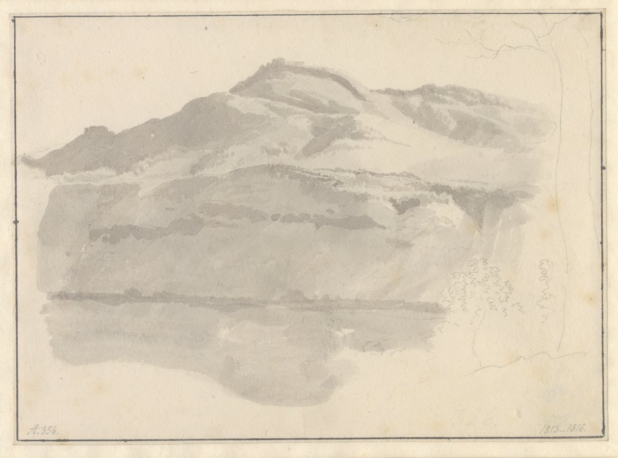 Widok na jezioro Albano autorstwa Christoffer Wilhelm Eckersberg