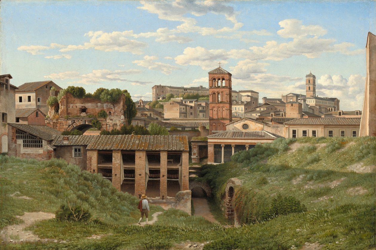 Widok Cloaca Maxima, Rzym, 1814. autorstwa Christoffer Wilhelm Eckersberg