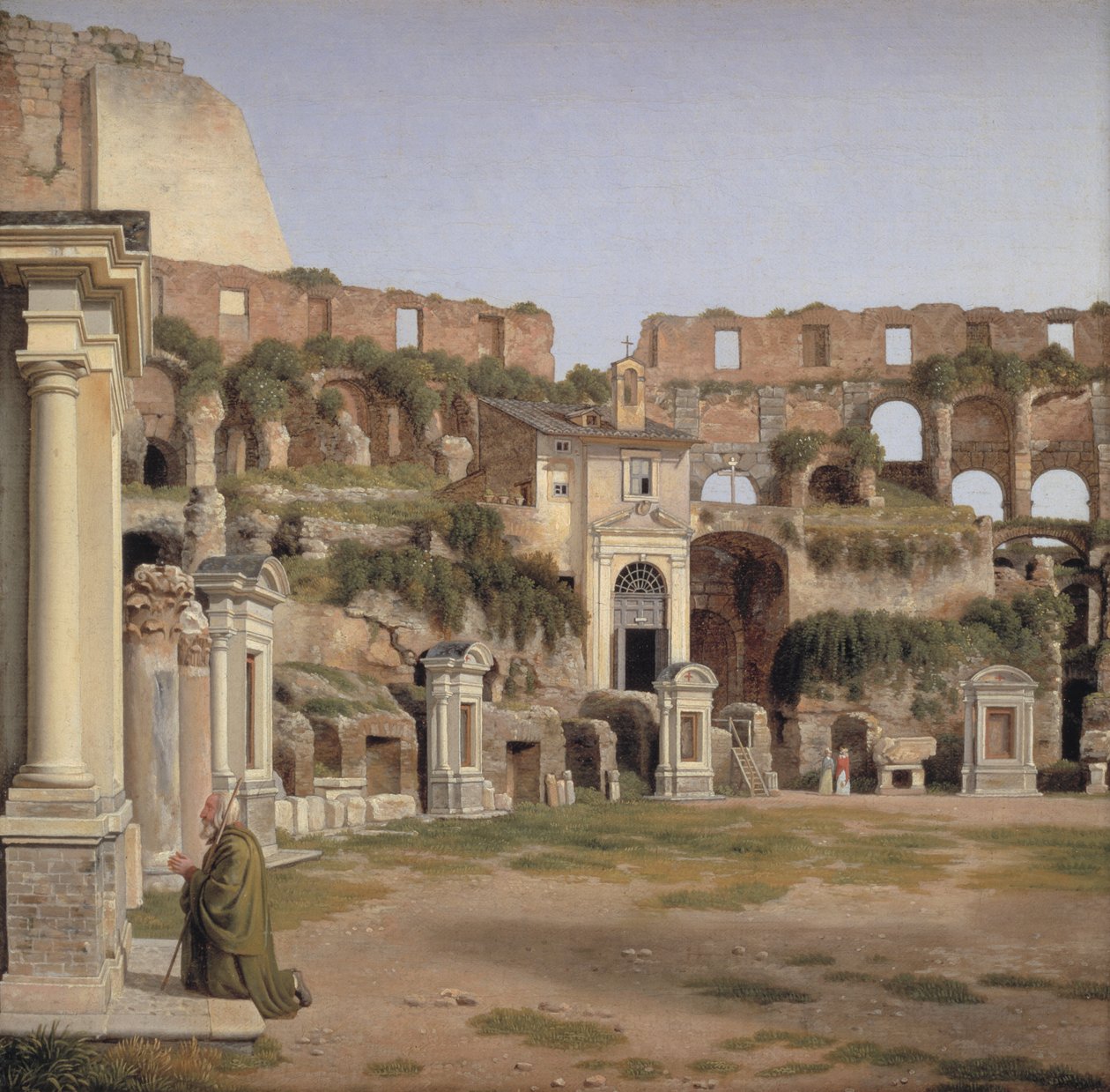 Widok wnętrza Koloseum autorstwa Christoffer Wilhelm Eckersberg