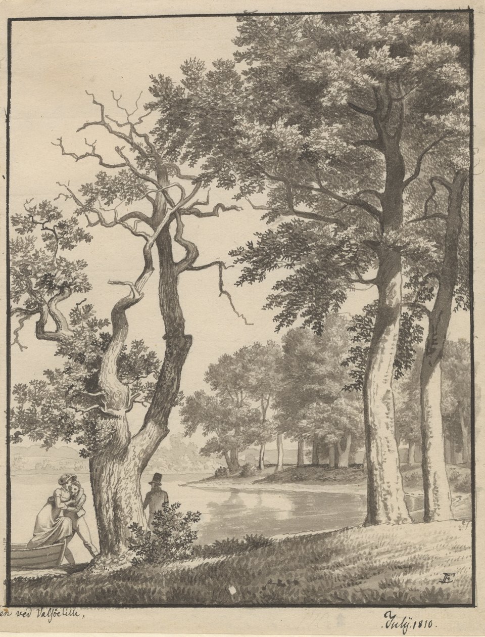 Wyspa w Valsøelille, lipiec 1810 autorstwa Christoffer Wilhelm Eckersberg