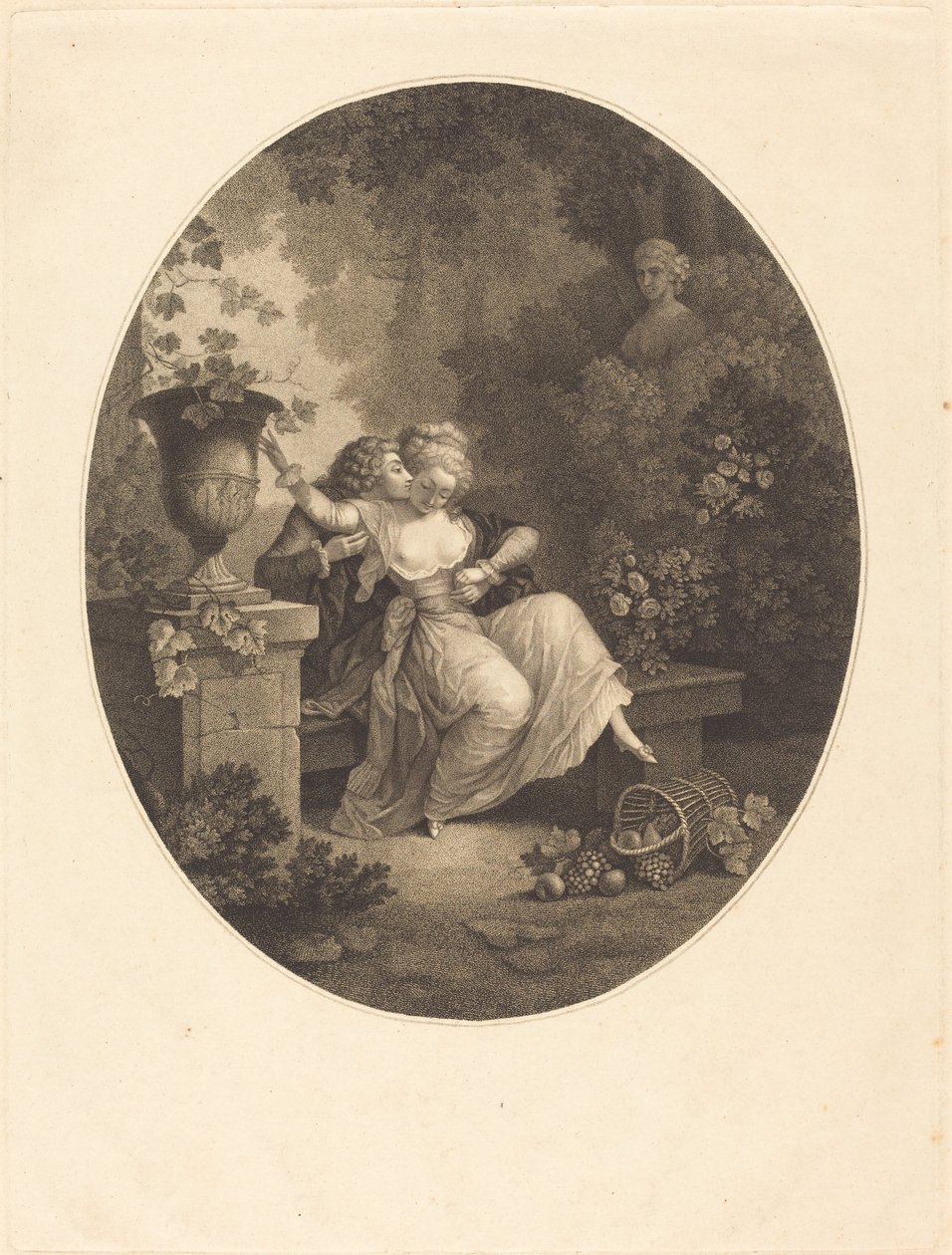 Zdenerwowany kosz autorstwa C. A. L. Buisson after Charles Michel Ange Challe