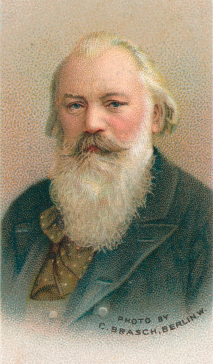 Johannes Brahms 1833-1897 był niemieckim kompozytorem i pianistą, 1911 autorstwa C Brasch
