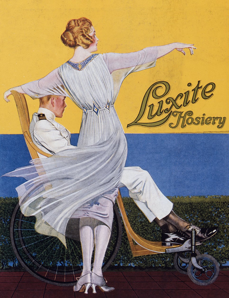 Reklama Luxite Hosiery, z magazynu Vogue, 1919 autorstwa C. Coles Phillips