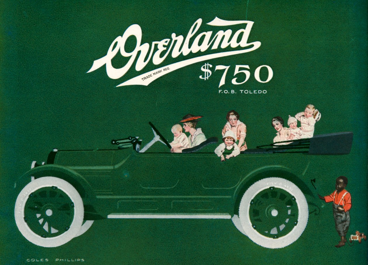 Reklama w magazynie Willys-Overland autorstwa C. Coles Phillips