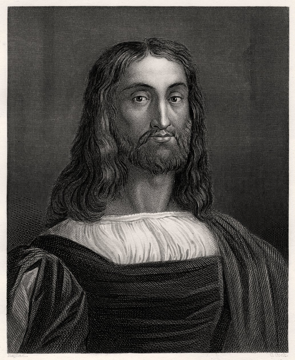 Marcantonio Raimondi, włoski rytownik, XIX w. autorstwa C. Cook