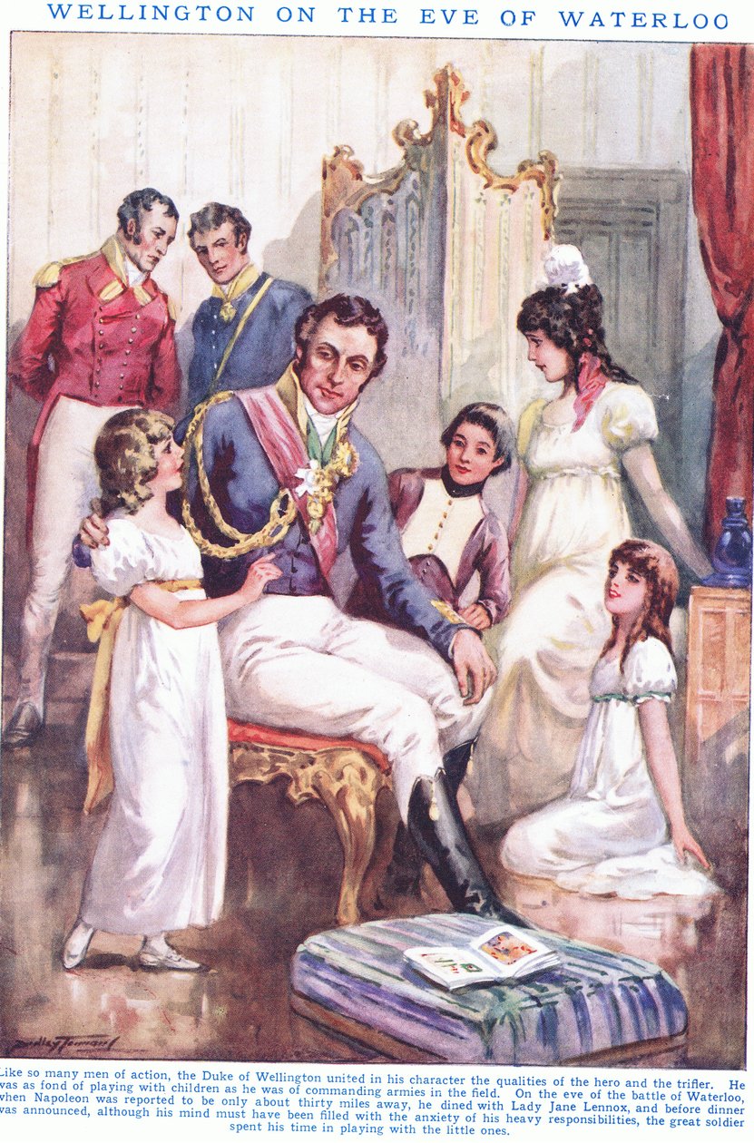 Wellington w przededniu Waterloo AD 1815 autorstwa C. Dudley Tennant