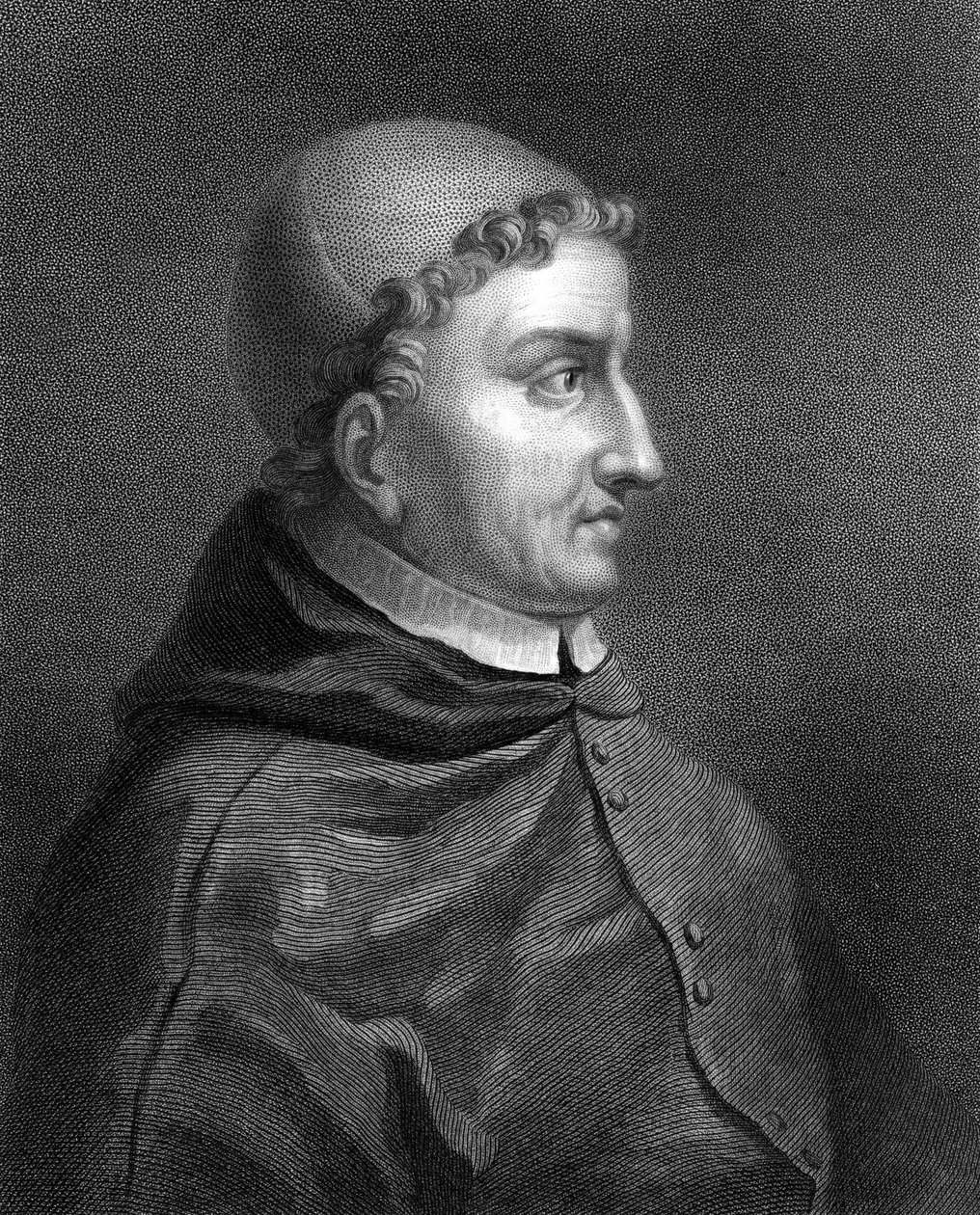 Kardynał Cisneros, hiszpański kardynał, inkwizytor i mąż stanu, 1836. autorstwa C. E. Wagstaff