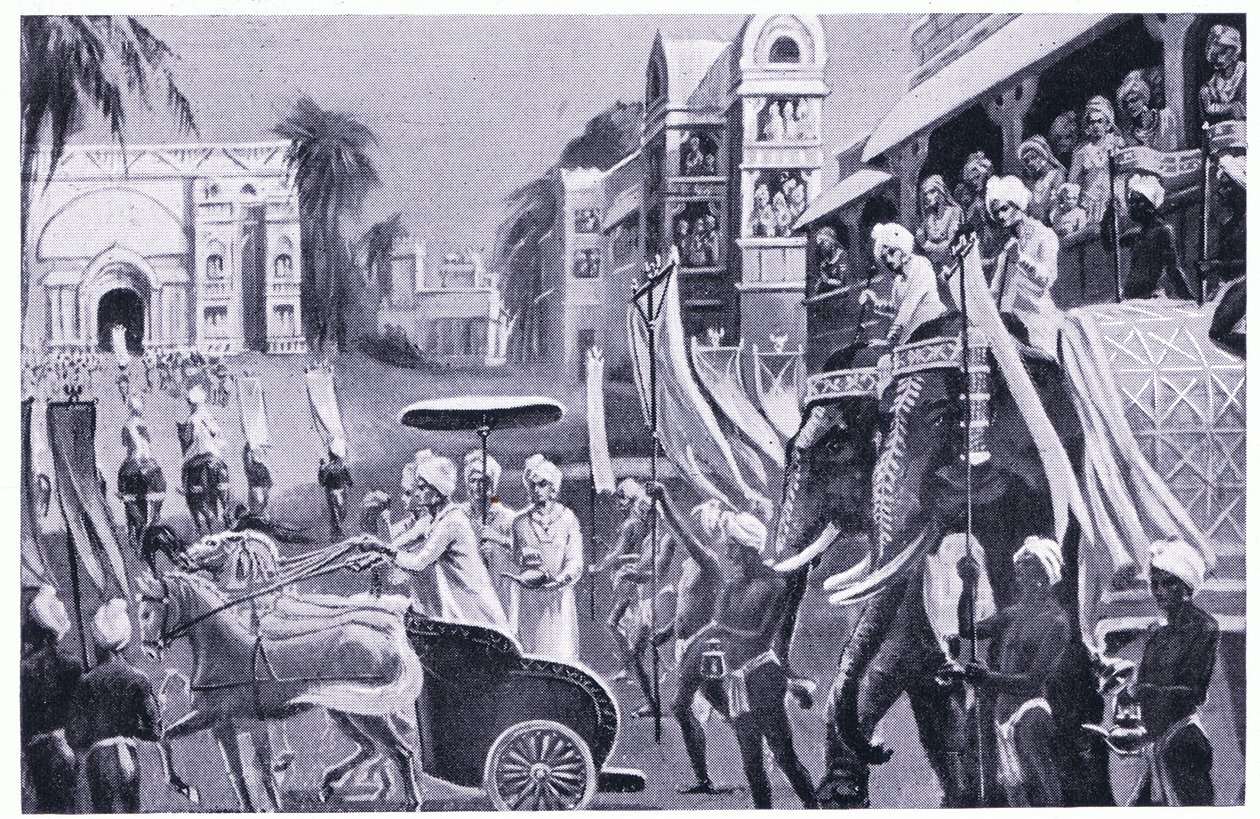 Prasenjit z Kosala (Oudh) Pius Ta wizyta 20. Buck autorstwa C. Hargrave Martin