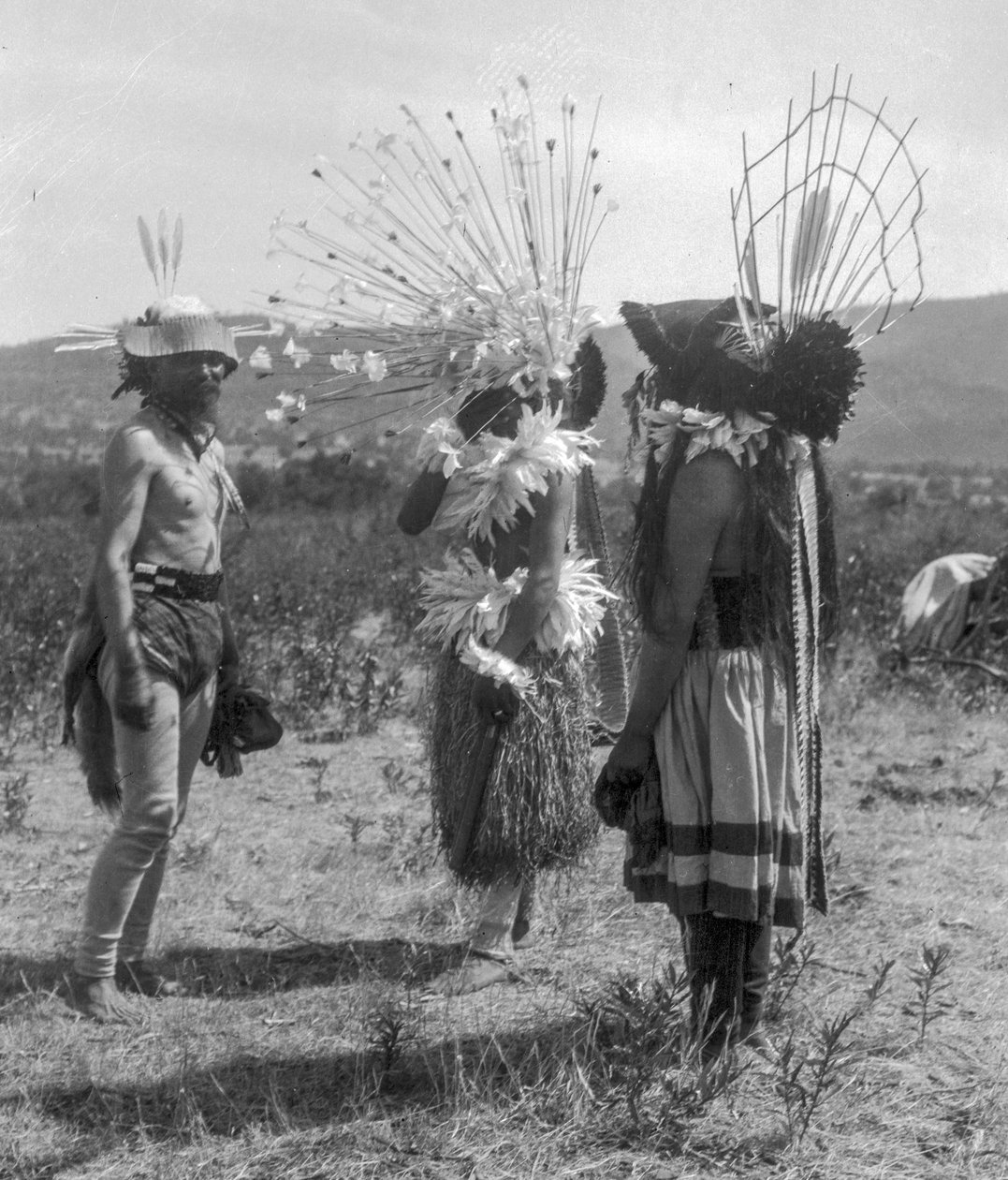 Rdzenni Amerykanie i plemienne stroje ceremonialne, Kalifornia autorstwa C. Hart Merriam
