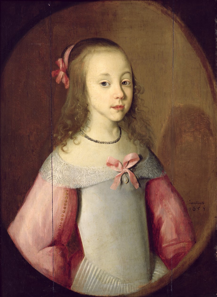 Portret młodej dziewczyny, 1651 autorstwa C. Hastenburg
