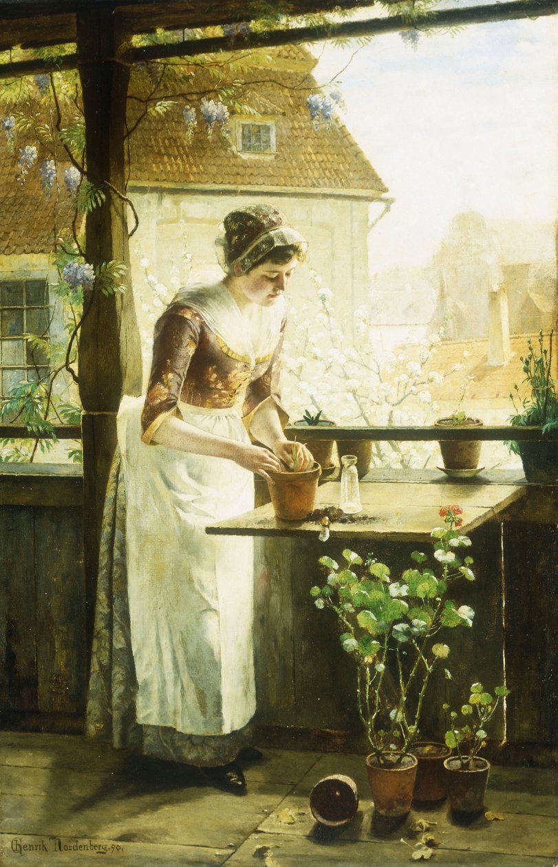 Kobieta doniczkowa, 1890 autorstwa C. Hendrick Nordenberg