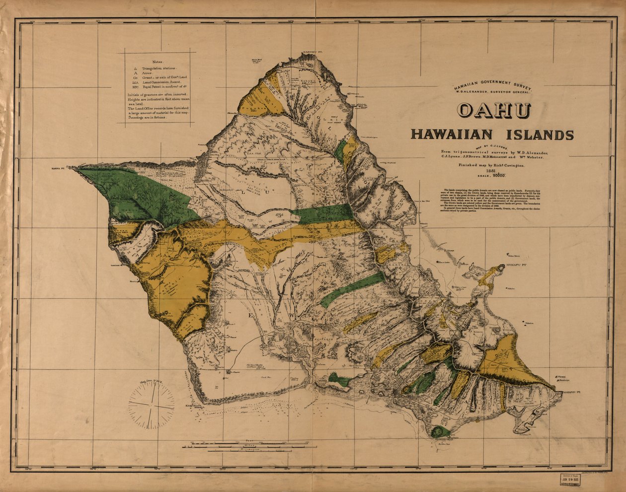 Oahu, Wyspy Hawajskie autorstwa C. J.; Covington Lyons