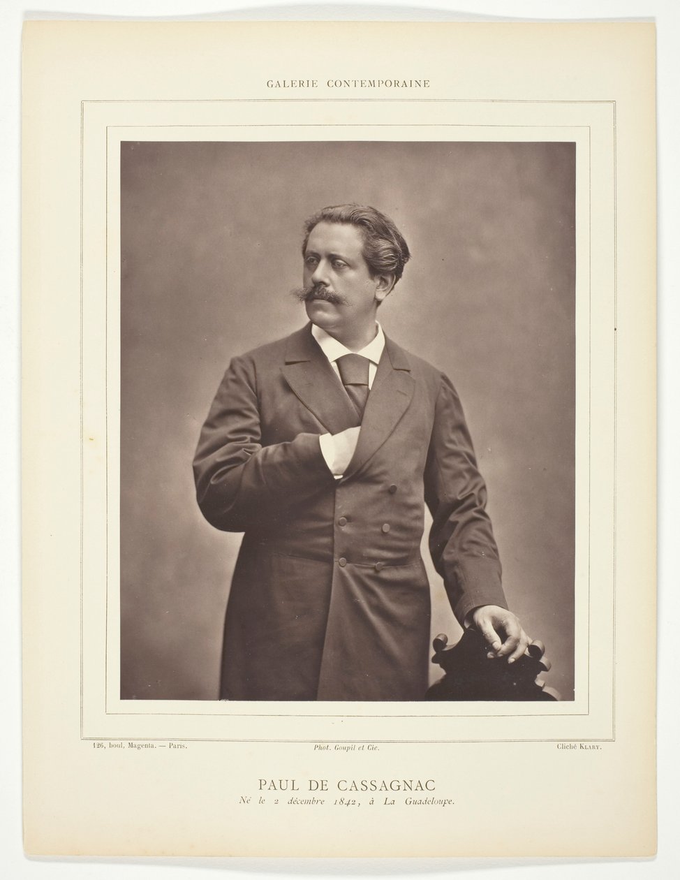 Paul de Cassagnac (francuski pisarz i dziennikarz polityczny, 1842-1904) autorstwa C. Klary