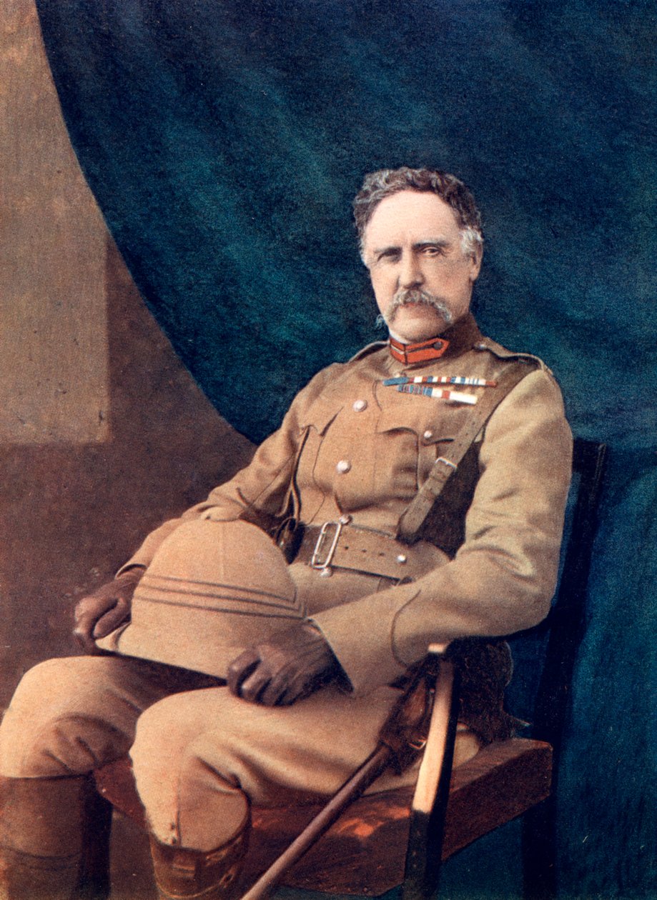 Generał porucznik NG Lyttelton, dowodzący 4. Brygadą w RPA, 1902. autorstwa C Knight