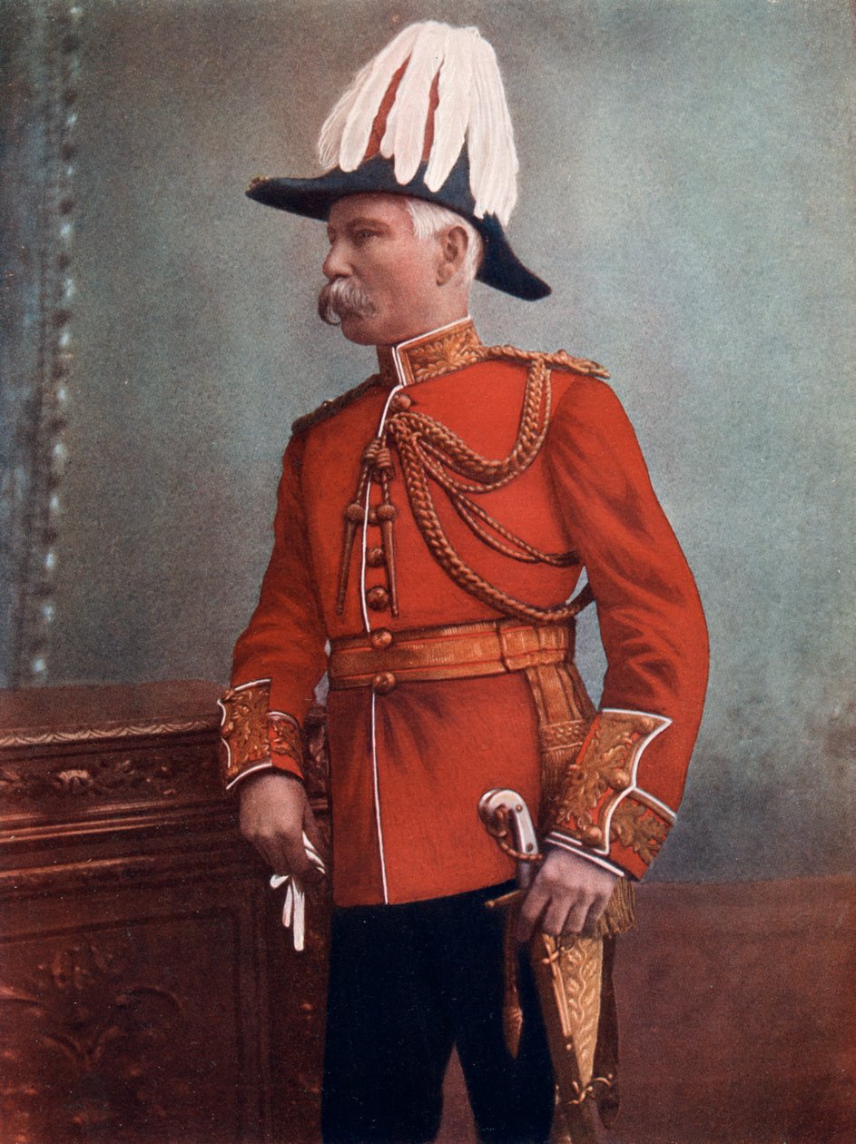 Generał dywizji GH Marshall, dowódca królewskiej artylerii, południowoafrykańskie siły polowe, 1902. autorstwa C Knight