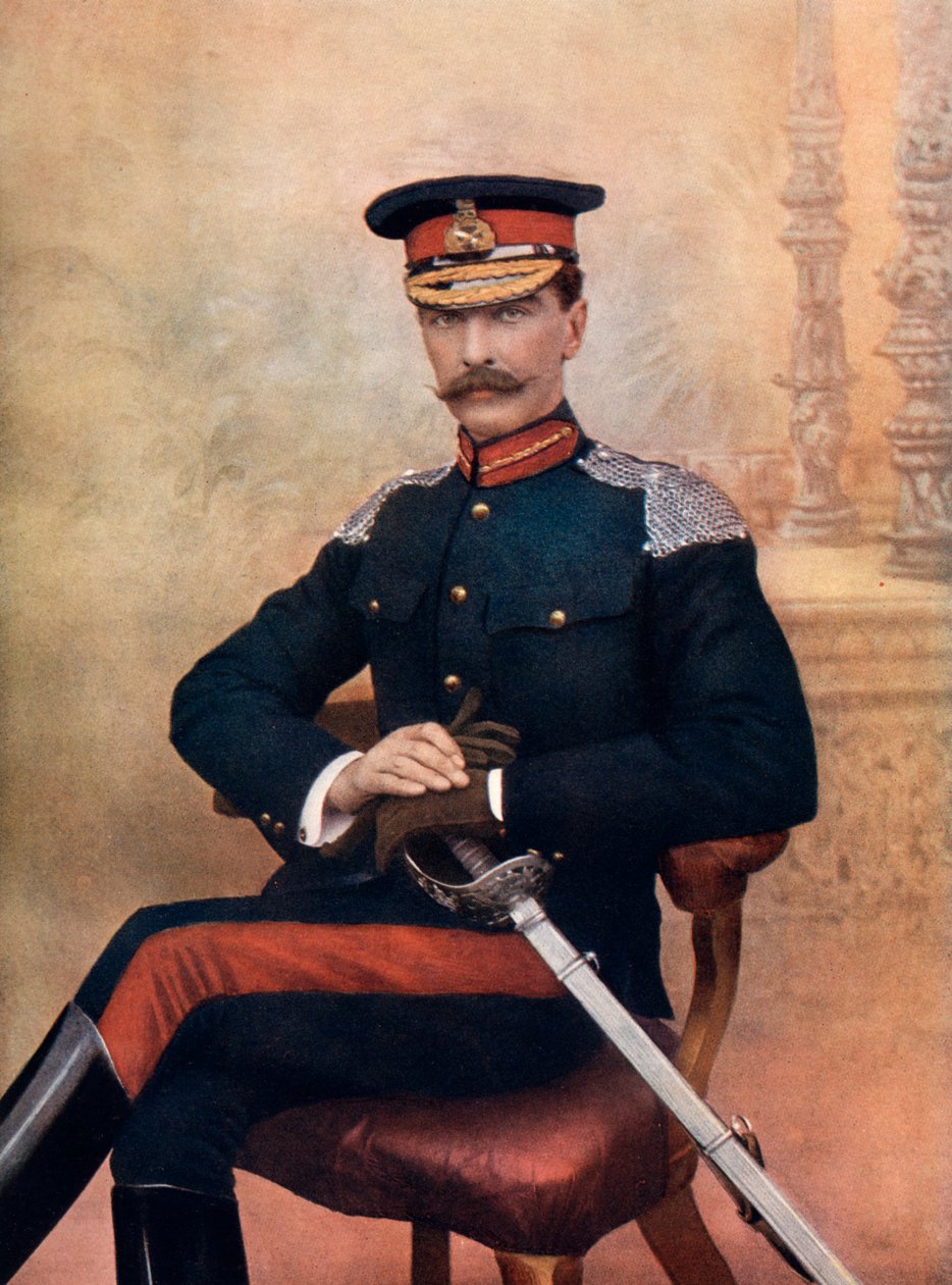 Generał dywizji JM Babington, dowódca 1 Brygady Kawalerii w Afryce Południowej, 1902. autorstwa C Knight