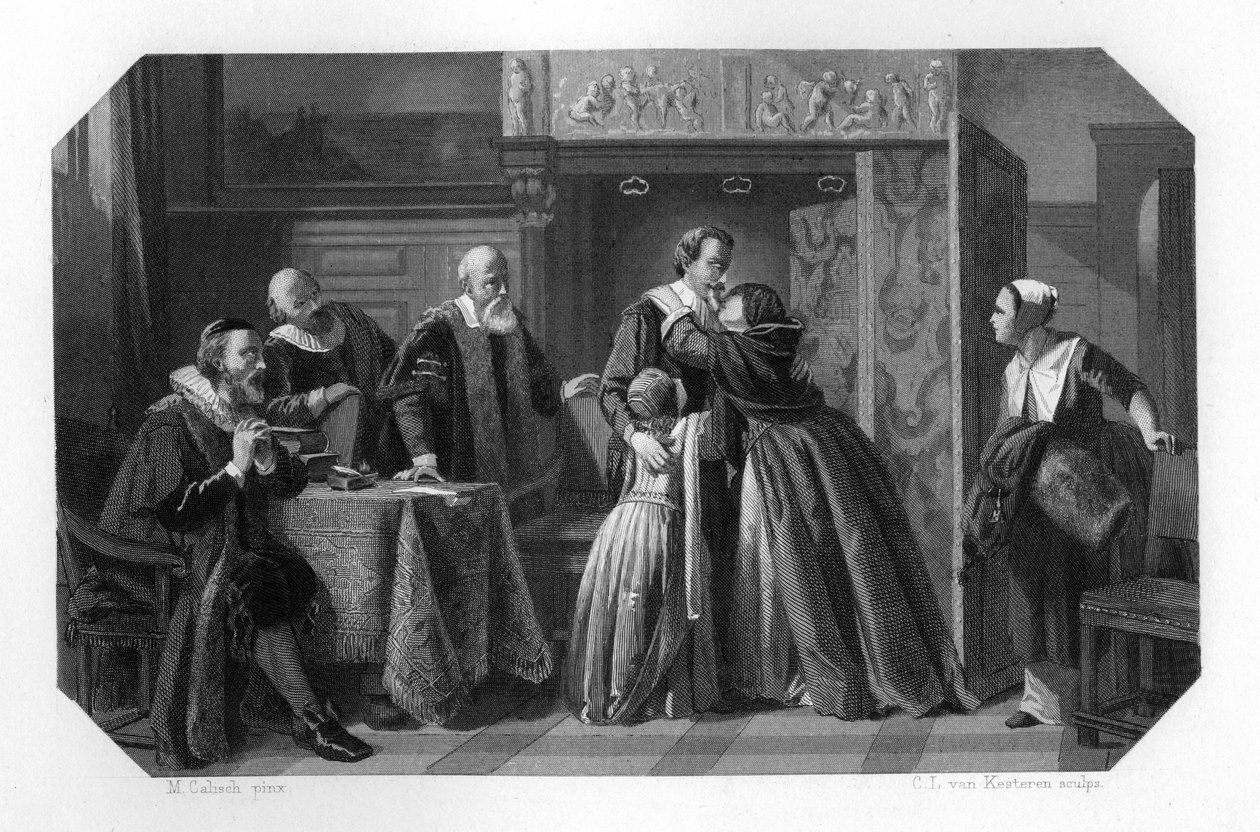 Hugo de Groot Grotius, siedemnastowieczny holenderski prawnik i filozof, c1870. autorstwa Domenico del Barbiere